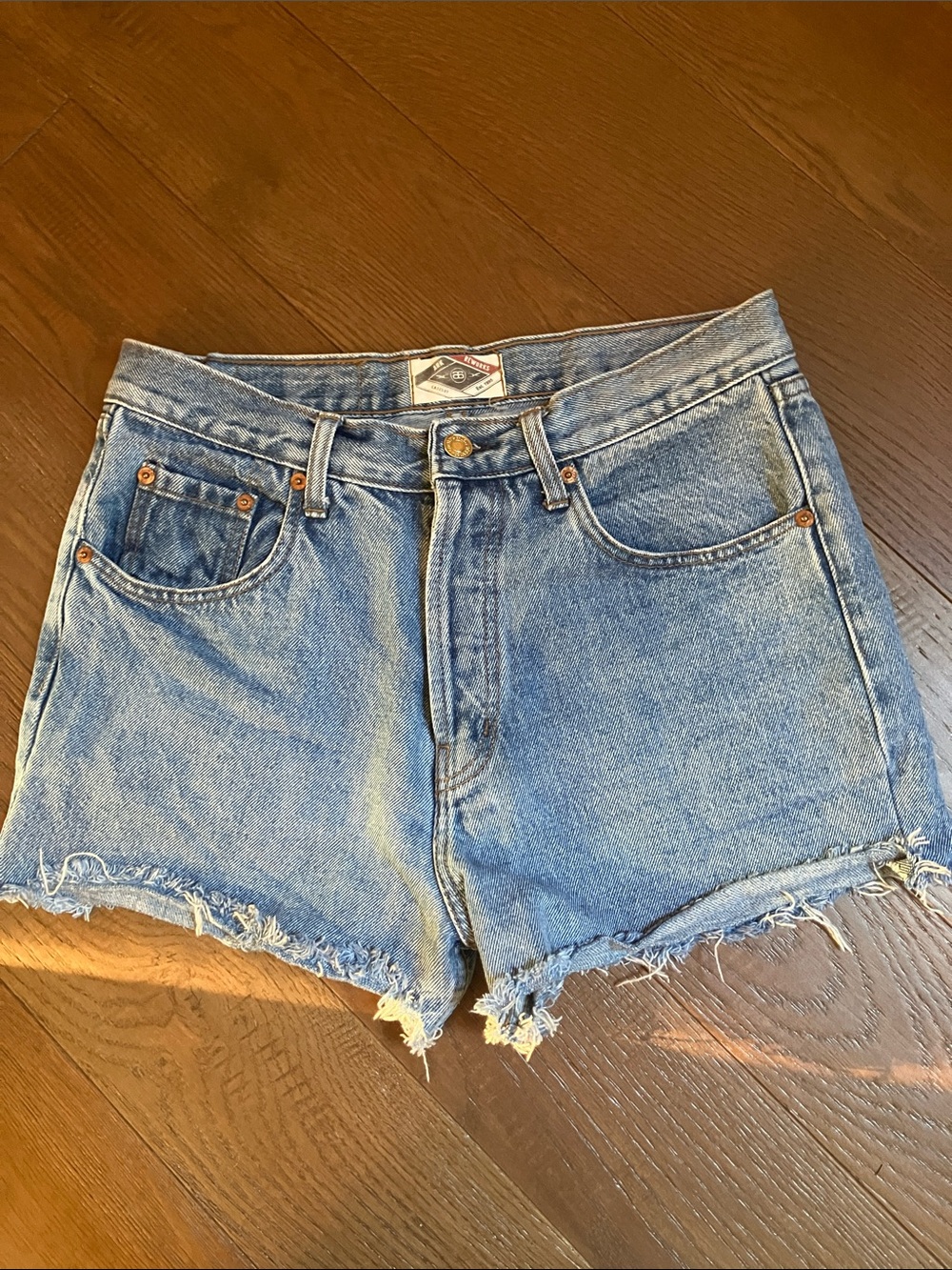 Ark Reworks Levi’s Blue Denim Cutoff Shorts